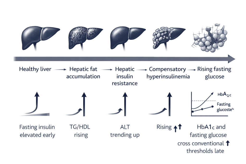 NAFLD precedes type 2 diabetes