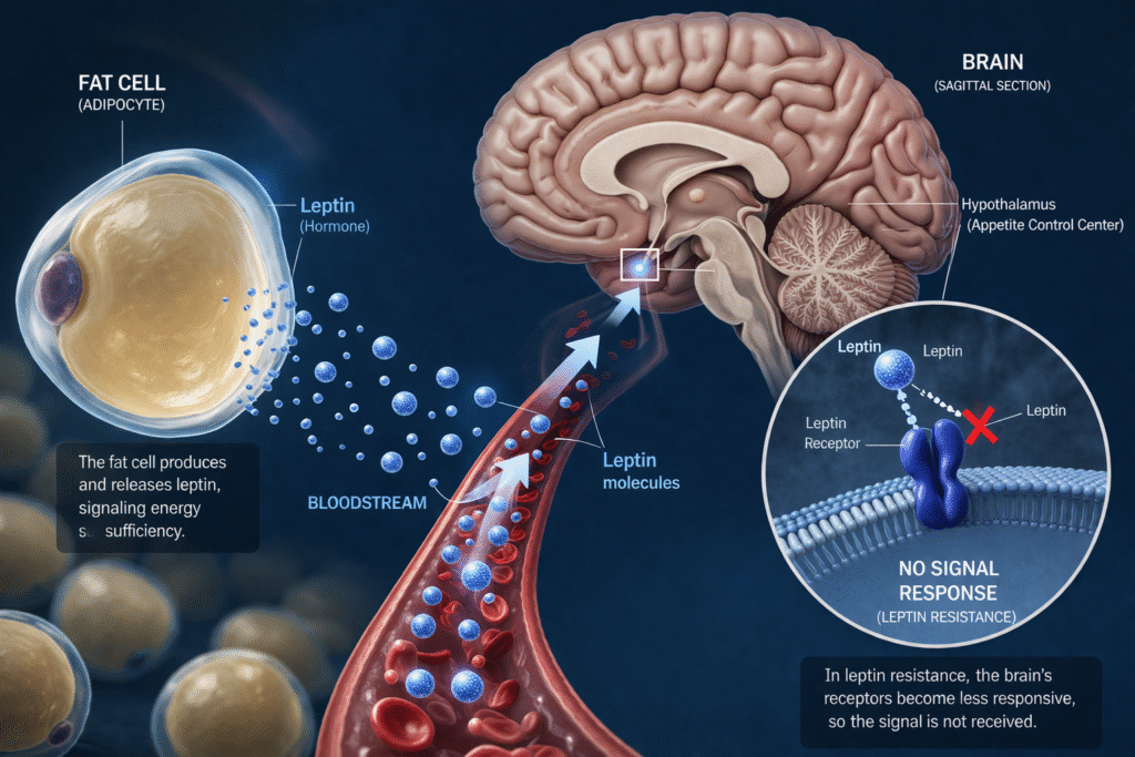 leptin resistance and insulin resistance