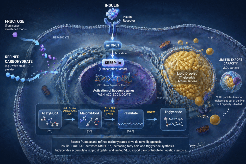 the relation between De Novo Lipogenesis and carbohydrate
