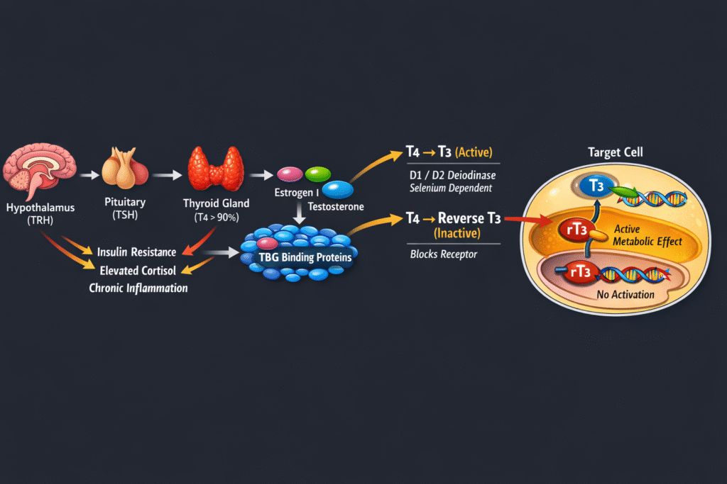 thyroid metabolism and the real of TSH