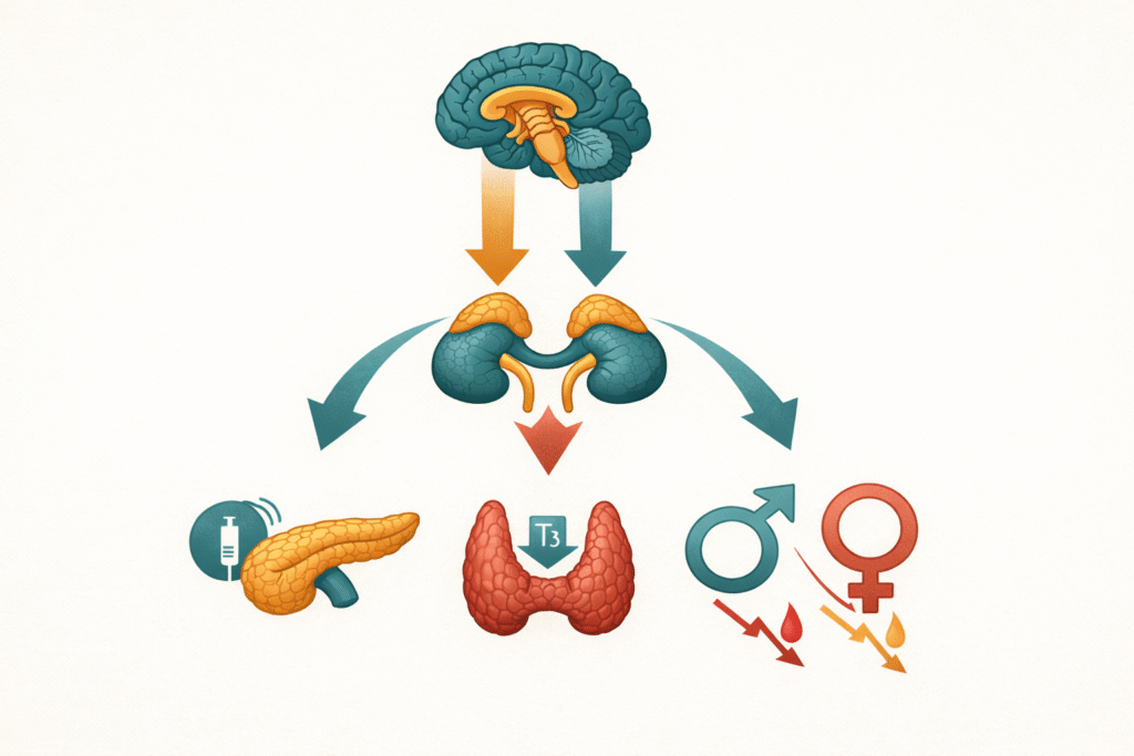 Stress and Hormonal Disruption related to insulin resistance