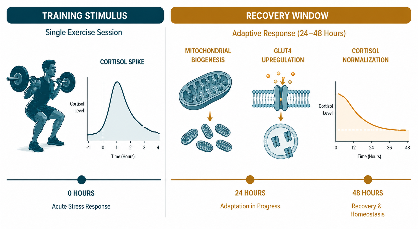 recovery and metabolic adaptation — the adaptive response to training unfolding during the recovery window not during exercise